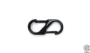 S-Karabiner, Alu, schwarz Nr. 3